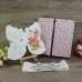 Pink Silk Box Invitation with Delicate Buckle Personalized Custom
